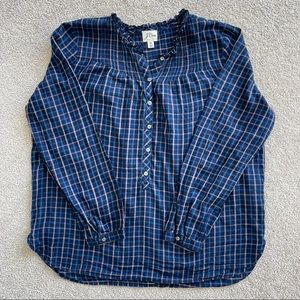 J. Crew Women’s Plaid Popover Shirt